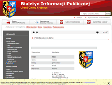 Tablet Screenshot of bip.krosnice.pl